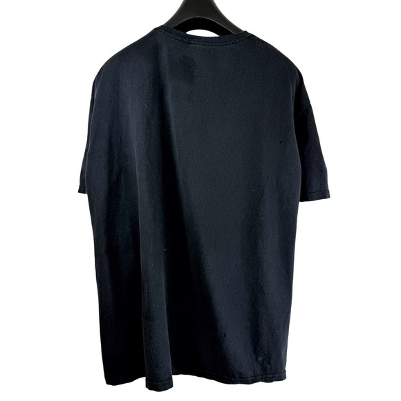 2PAC Men's Black Crew Neck T-Shirt w Graphic Logo/Photo of TUPAC Trust Nobody XL - Picture 4 of 5